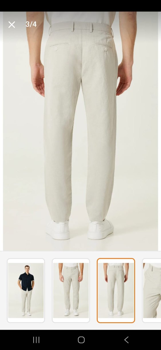 Gri Casual pantolon - Görsel 4