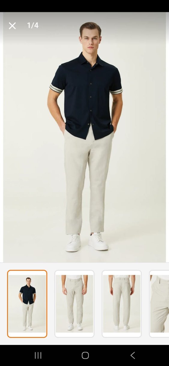 Gri Casual pantolon - Görsel 3