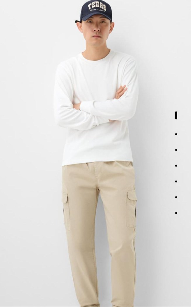 Tuşeli Chino erkek pantolon - Görsel 3