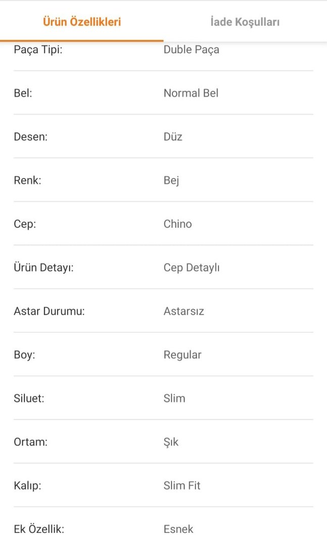 Tuşeli Chino erkek pantolon - Görsel 4