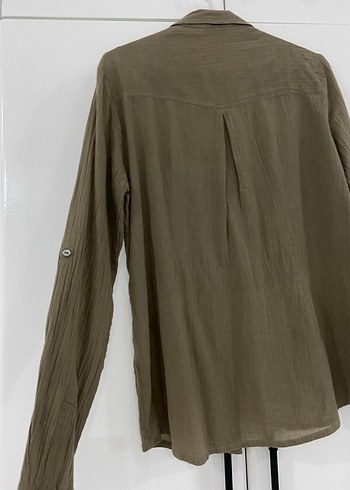Haki Kadın Gömlek - Görsel 2
