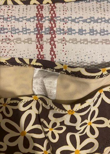 Kahverengi Desenli Bohem Bikini Takımı - Görsel 2