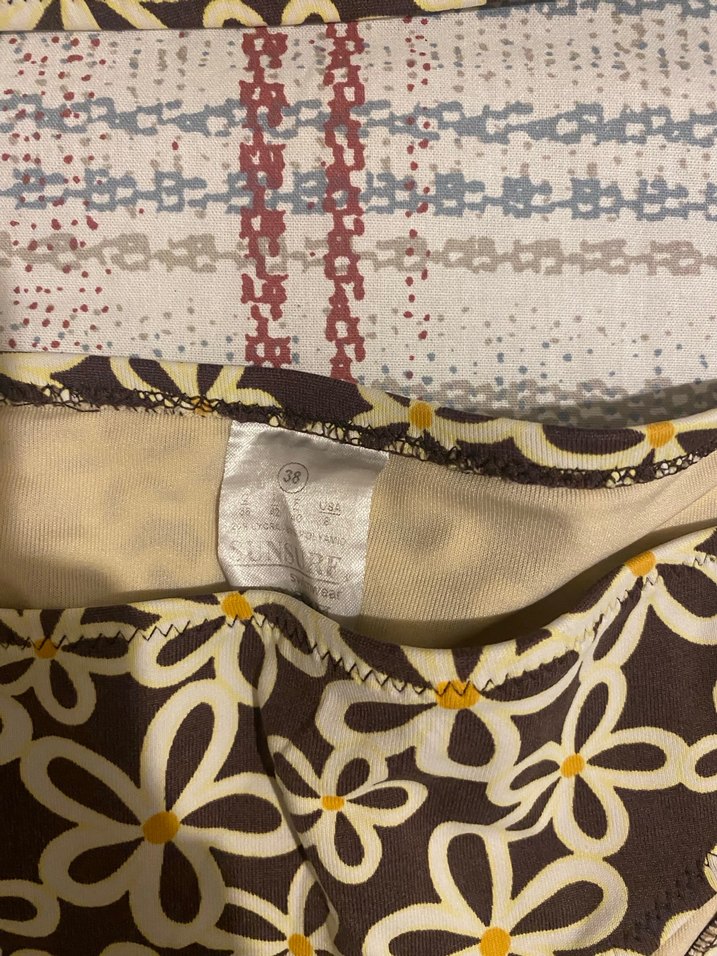 Kahverengi Desenli Bohem Bikini Takımı - Görsel 2