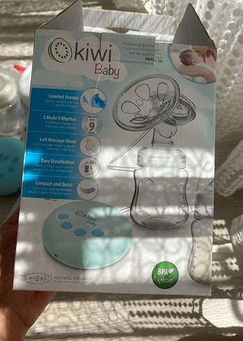  Beden Kiwi Beyaz Elektrikli Göğüs Pompası