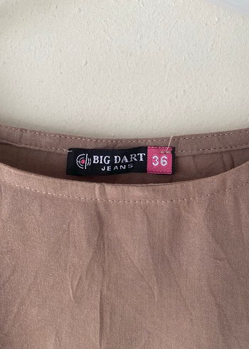 Diğer Bej Midi Keten Salaş Tunik