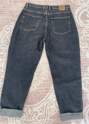Pull and Bear Gri Rahat Kesim Midi Jean Kadın Pantolon