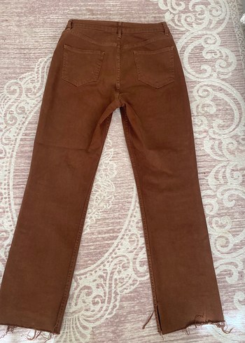 Trendyol & Milla Kahverengi Kadın Regular Fit Midi Jean
