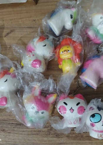 Sukişii squishy anahtarlık unicorn kedicik çeşit çeşit anime - Görsel 2