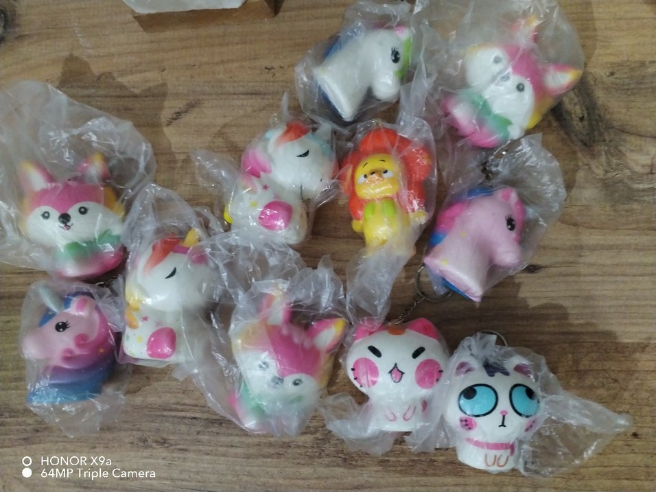 Sukişii squishy anahtarlık unicorn kedicik çeşit çeşit anime - Görsel 2