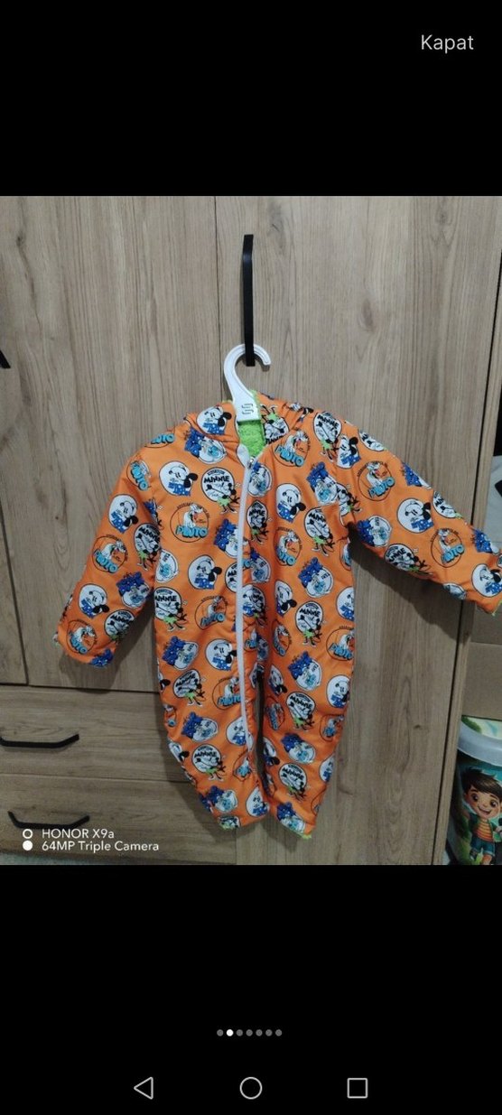 Walt Disney karakterli Desenli Bebek Tulumu - Görsel 2