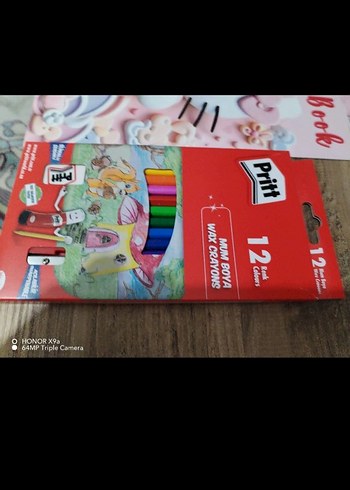 Çocuklar için Boyama Kitabı küçük resim defteri ve Mum boya Seti - Görsel 2