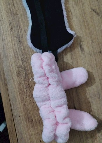 Unicorn peluş göz bandı uyku maskesi ve makyaj için saç bandı - Görsel 4