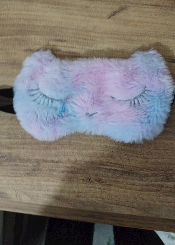 Unicorn peluş göz bandı uyku maskesi ve makyaj için saç bandı - Görsel 2