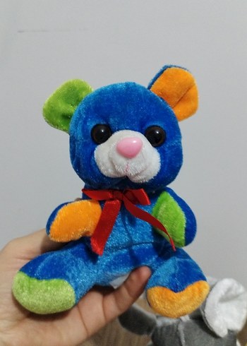 Renkli Peluş Oyuncak Set fil yunus civciv farecik küçük boy - Görsel 4