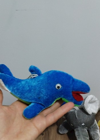 Renkli Peluş Oyuncak Set fil yunus civciv farecik küçük boy - Görsel 5