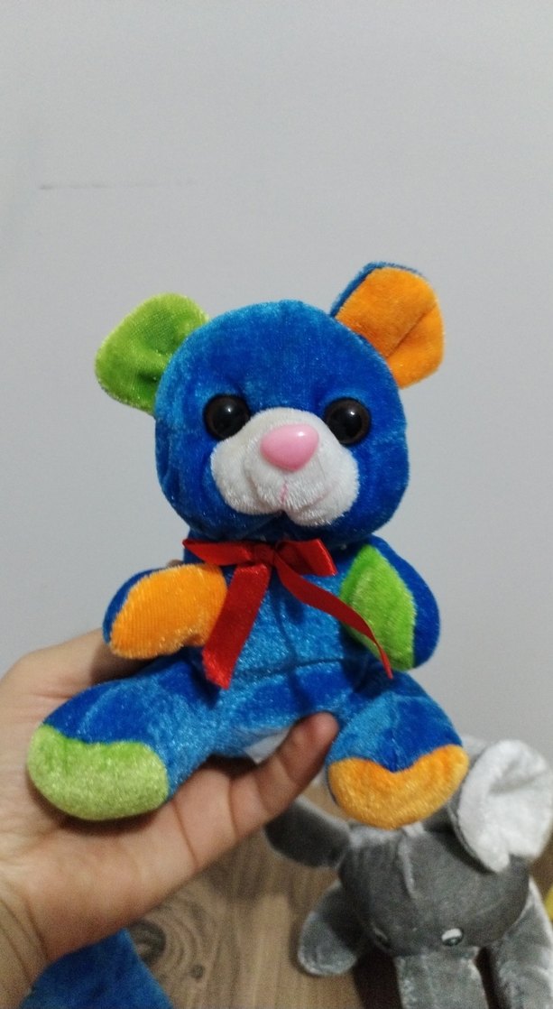 Renkli Peluş Oyuncak Set fil yunus civciv farecik küçük boy - Görsel 4