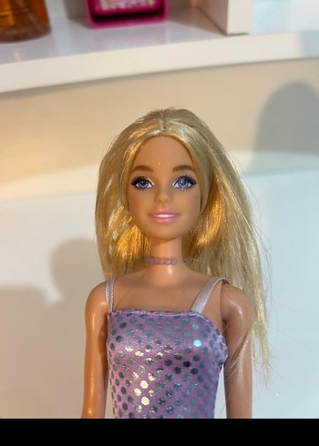Mor Puanlı Elbiseli Barbie Bebek - Görsel 2