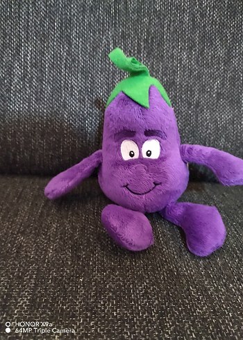 Mor Renkli Peluş Oyuncak Patlıcan - Görsel 2