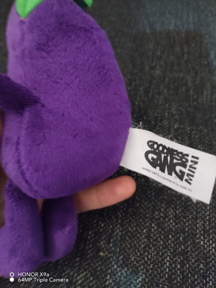 Mor Renkli Peluş Oyuncak Patlıcan - Görsel 4