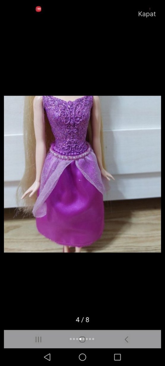 Vintage Rapunzel bebek - Görsel 4