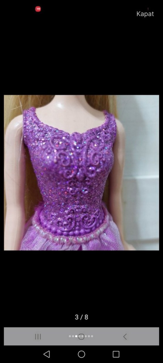 Vintage Rapunzel bebek - Görsel 3