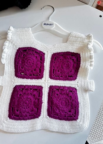 1 2 yaş Nakışlı Pembe hırka - Görsel 3