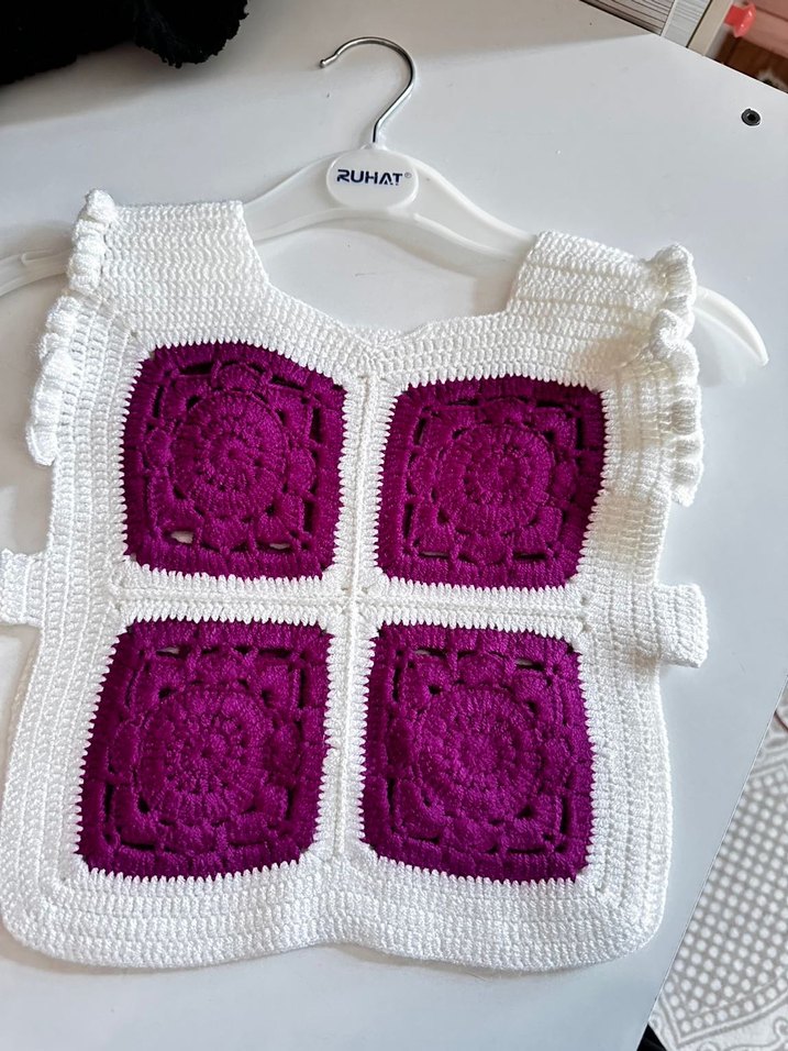 1 2 yaş Nakışlı Pembe hırka - Görsel 3