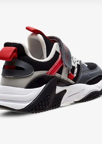 Gri unisex Çocuk Spor Ayakkabı velcro - Görsel 3