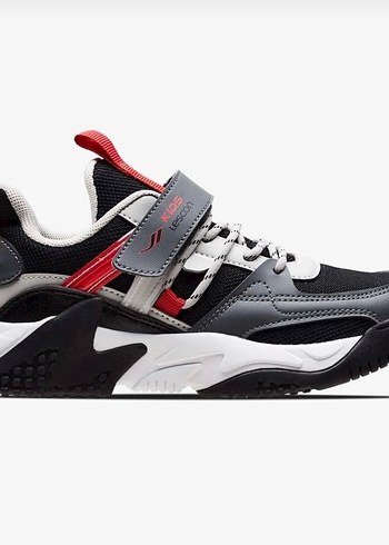 Gri unisex Çocuk Spor Ayakkabı velcro - Görsel 2