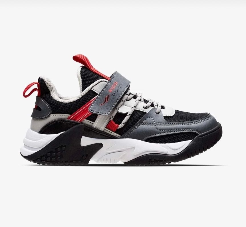 Gri unisex Çocuk Spor Ayakkabı velcro - Görsel 2