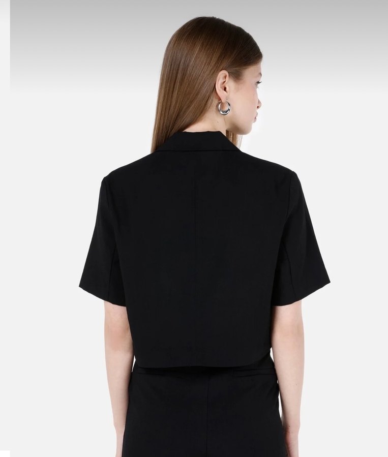 Siyah blazer ceket - Görsel 3