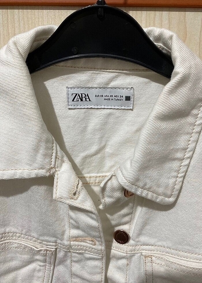 Kısa kollu kot ceket - Görsel 2