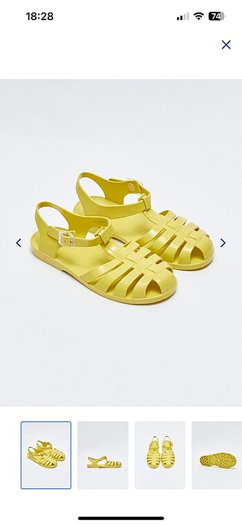 38 Beden sarı Renk LCW yazlık sarı sandalet