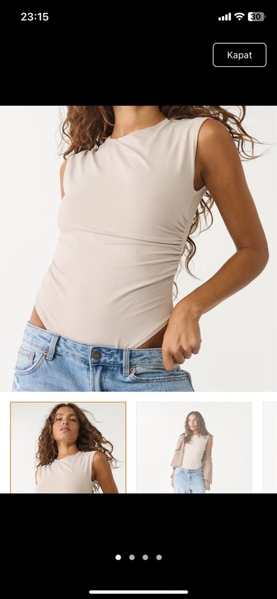 Büzgülü Body - Görsel 2