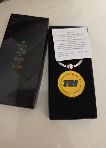 Sıfır Gold Altın Renkli İş Temalı Anahtarlık - Görsel 5