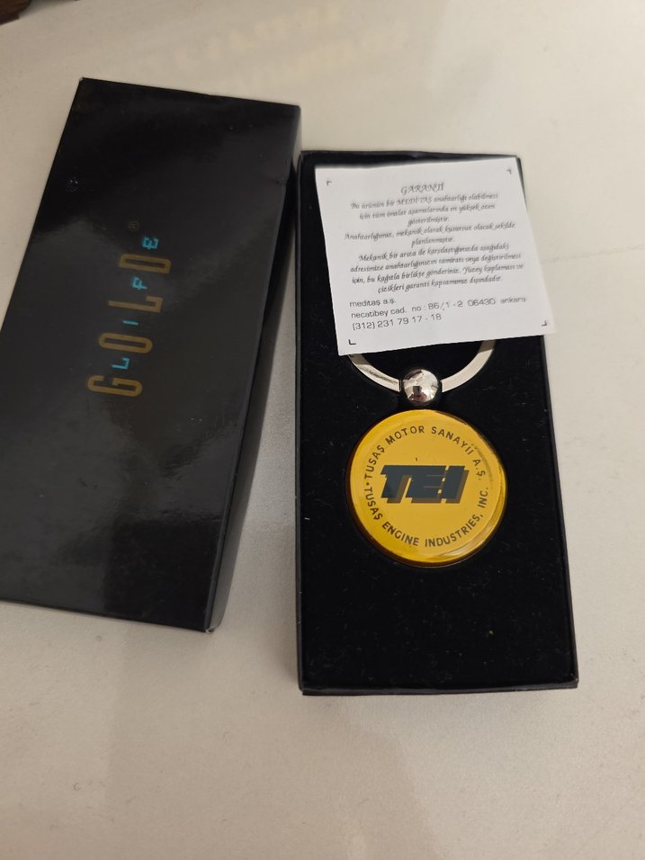 Sıfır Gold Altın Renkli İş Temalı Anahtarlık - Görsel 5