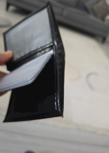 Gucci marks Parlak Siyah Erkek Cüzdan - Görsel 5