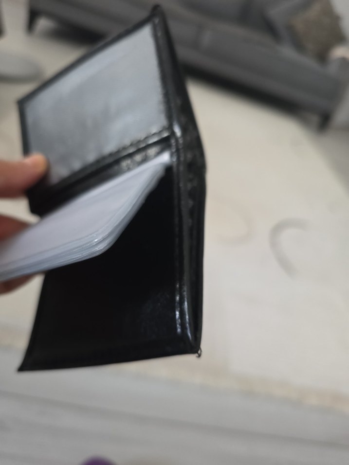 Gucci marks Parlak Siyah Erkek Cüzdan - Görsel 5