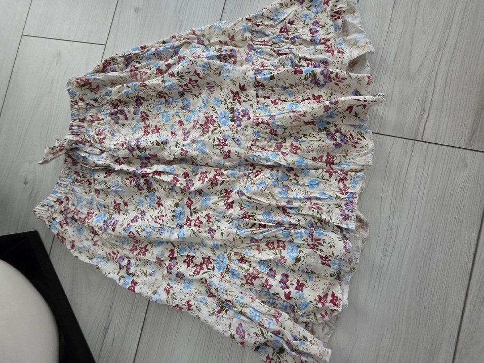 Pamuklu, Straplez, Fırfırlı etek - Görsel 4