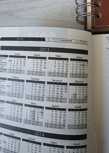 2013-2017 arası ajandalar