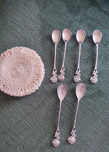 Sıfır Alnan gümüşü çay kaşığı - Görsel 2