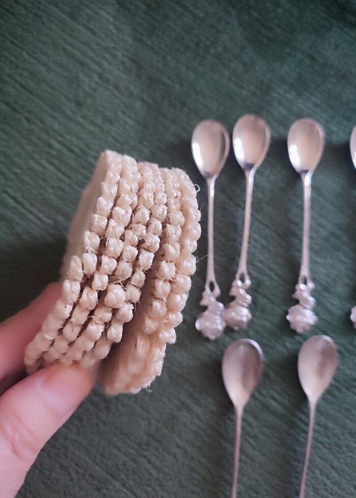 Sıfır Alnan gümüşü çay kaşığı - Görsel 3