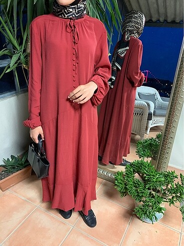 36 Beden bordo Renk Marks&Spencer bordo Elbise