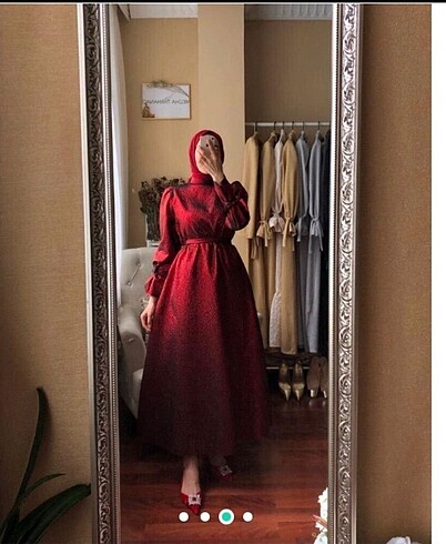 Zara KİRALIK Meliha Tarhanacı Prenses Elbise Kırmızı