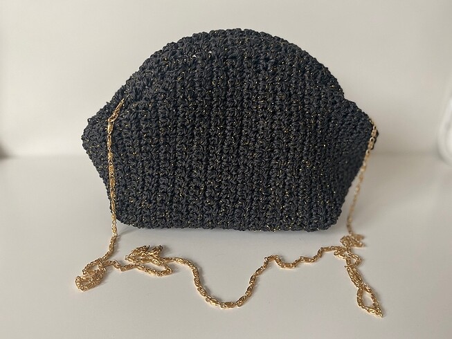 Beden Siyah Simli Clutch Çanta