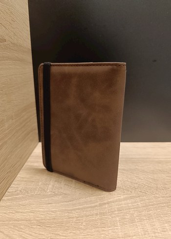 Kırmızı Deri Baskılı Seyahat Cüzdanı - Görsel 3