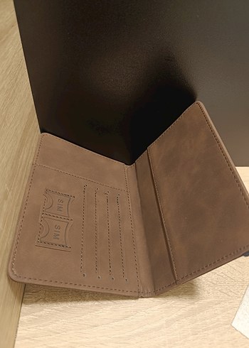 Kırmızı Deri Baskılı Seyahat Cüzdanı - Görsel 10