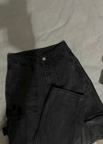 Koyu gri kargo pant - Görsel 2