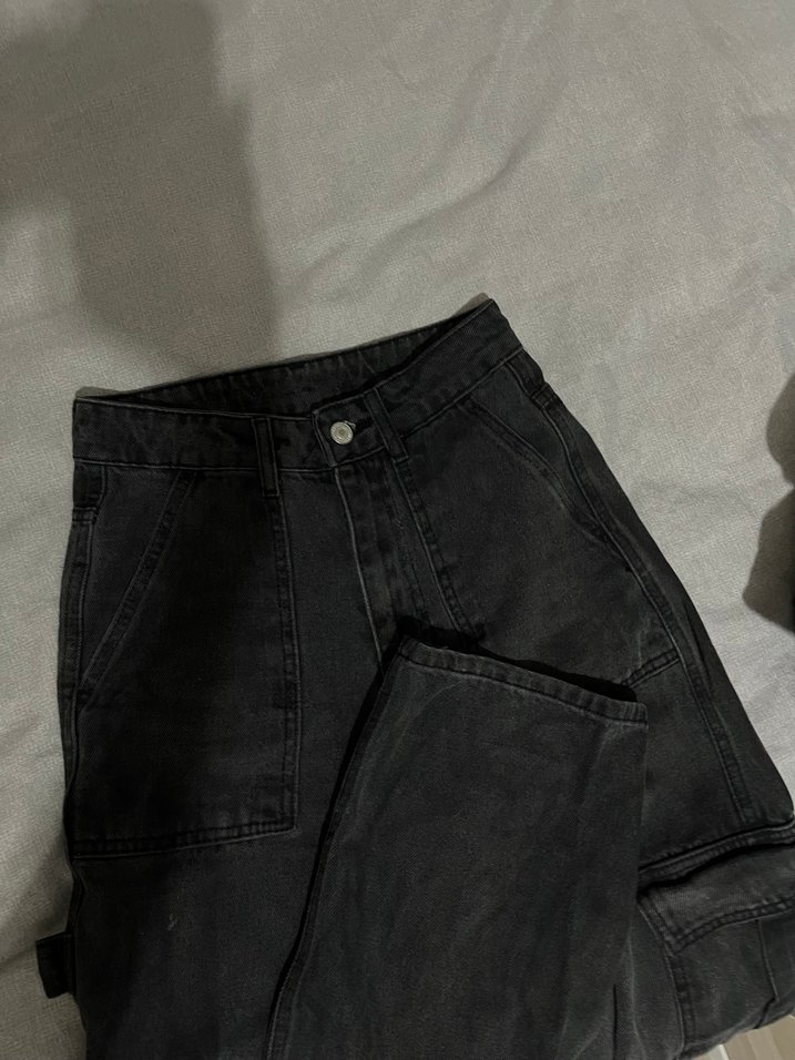 Koyu gri kargo pant - Görsel 2