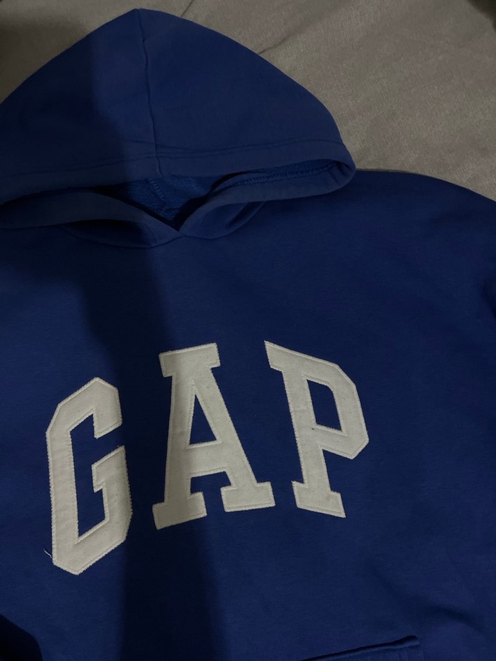 GAP Mavi Kapüşonlu Sweatshirt - Görsel 2